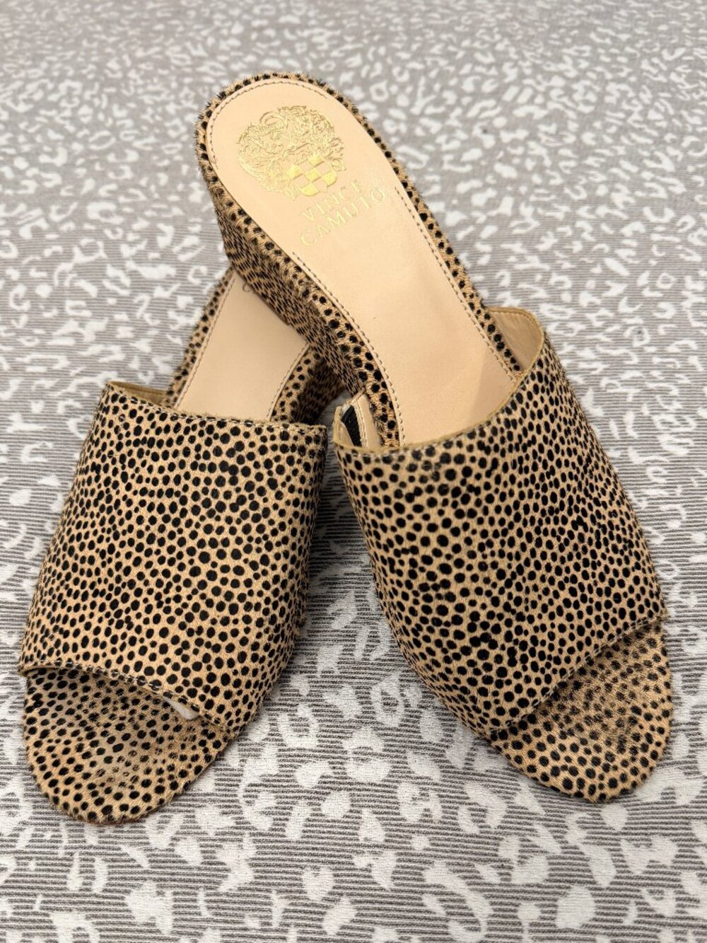 Vince Camuto Stephena Cow Hair Slip-on Sandal - Size 9.5 M